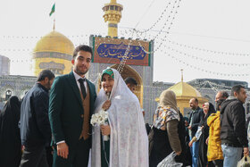 گزارش تصویری | حال و هوای حرم مطهر رضوی در سالروز ولادت حضرت زهرا (س)