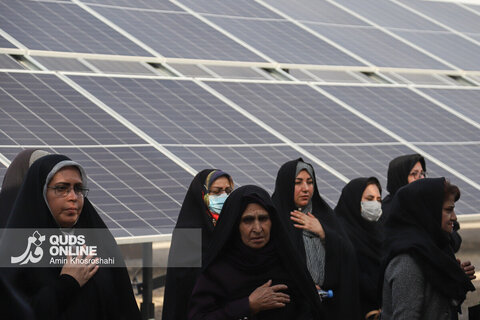 گزارش تصویری | افتتاح نیروگاه 1 مگاواتی خورشیدی - روستای فارمد
