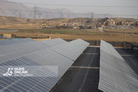 گزارش تصویری | افتتاح نیروگاه 1 مگاواتی خورشیدی - روستای فارمد