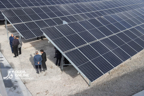 گزارش تصویری | افتتاح نیروگاه 1 مگاواتی خورشیدی - روستای فارمد