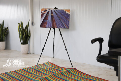 گزارش تصویری | افتتاح نیروگاه 1 مگاواتی خورشیدی - روستای فارمد