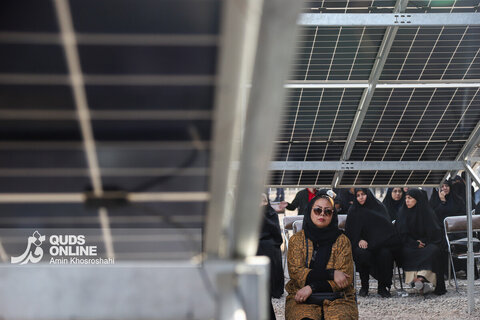 گزارش تصویری | افتتاح نیروگاه 1 مگاواتی خورشیدی - روستای فارمد