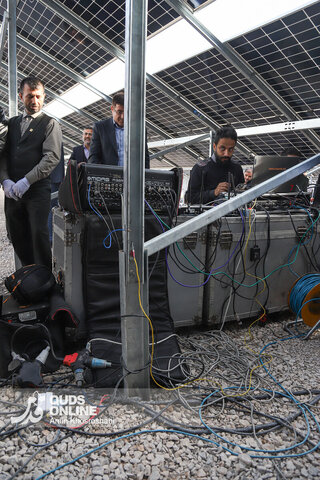 گزارش تصویری | افتتاح نیروگاه 1 مگاواتی خورشیدی - روستای فارمد