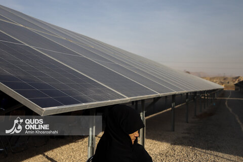 گزارش تصویری | افتتاح نیروگاه 1 مگاواتی خورشیدی - روستای فارمد