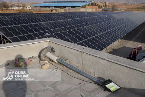 گزارش تصویری | افتتاح نیروگاه 1 مگاواتی خورشیدی - روستای فارمد