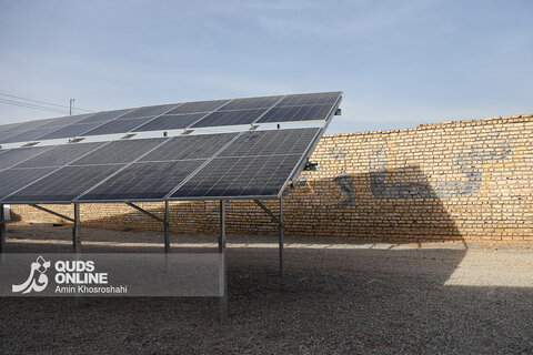 گزارش تصویری | افتتاح نیروگاه 1 مگاواتی خورشیدی - روستای فارمد
