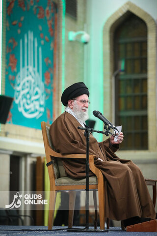 دیدار هزاران نفر از مداحان و ستایشگران اهل بیت(ع) با مقام معظم رهبری