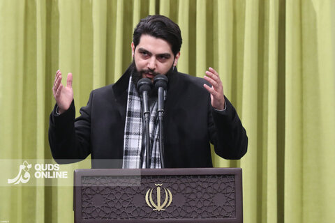 دیدار هزاران نفر از مداحان و ستایشگران اهل بیت(ع) با مقام معظم رهبری