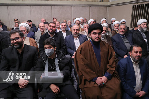 دیدار هزاران نفر از مداحان و ستایشگران اهل بیت(ع) با مقام معظم رهبری