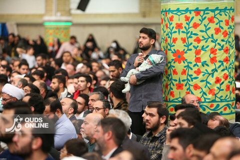 دیدار هزاران نفر از مداحان و ستایشگران اهل بیت(ع) با مقام معظم رهبری