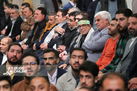 دیدار هزاران نفر از مداحان و ستایشگران اهل بیت(ع) با مقام معظم رهبری