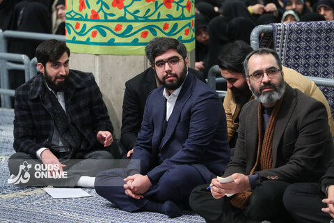 دیدار هزاران نفر از مداحان و ستایشگران اهل بیت(ع) با مقام معظم رهبری