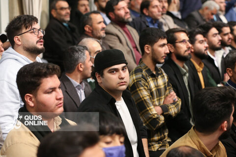 دیدار هزاران نفر از مداحان و ستایشگران اهل بیت(ع) با مقام معظم رهبری