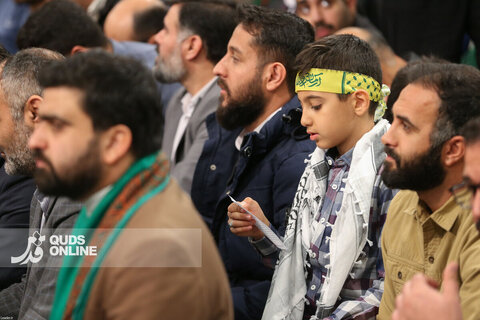 دیدار هزاران نفر از مداحان و ستایشگران اهل بیت(ع) با مقام معظم رهبری