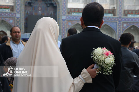 حال و هوای حرم مطهر رضوی در سالروز ولادت حضرت زهرا (س)