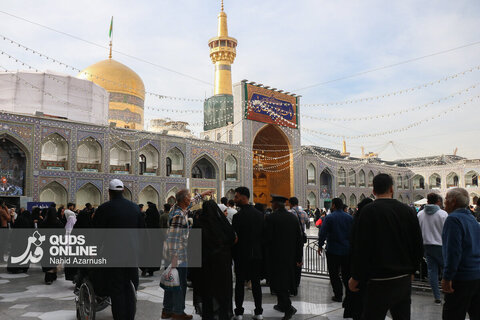 حال و هوای حرم مطهر رضوی در سالروز ولادت حضرت زهرا (س)