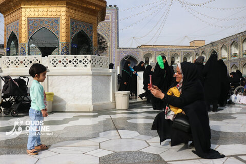 حال و هوای حرم مطهر رضوی در سالروز ولادت حضرت زهرا (س)