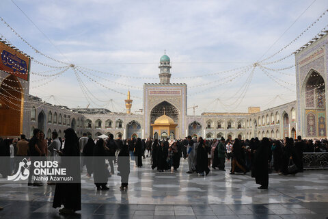 حال و هوای حرم مطهر رضوی در سالروز ولادت حضرت زهرا (س)