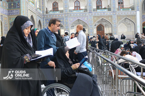 حال و هوای حرم مطهر رضوی در سالروز ولادت حضرت زهرا (س)