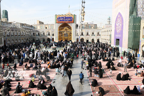 حال و هوای حرم مطهر رضوی در سالروز ولادت حضرت زهرا (س)