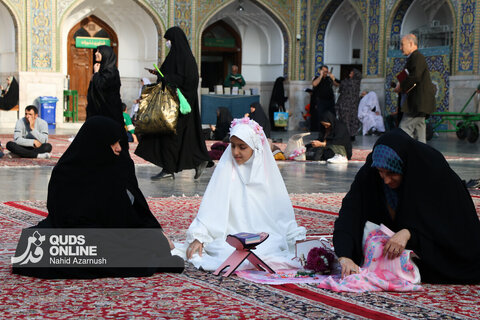 حال و هوای حرم مطهر رضوی در سالروز ولادت حضرت زهرا (س)