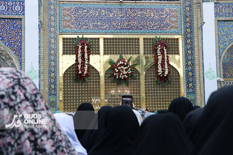 حال و هوای حرم مطهر رضوی در سالروز ولادت حضرت زهرا (س)