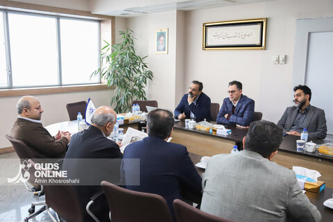 گزارش تصویری | بازدید معاون رسانه ای وزارت فرهنگ و ارشاد اسلامی از مؤسسه فرهنگی قدس