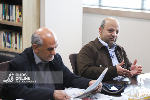 گزارش تصویری | بازدید معاون رسانه ای وزارت فرهنگ و ارشاد اسلامی از مؤسسه فرهنگی قدس