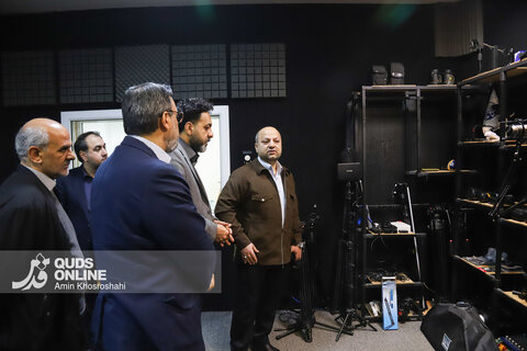گزارش تصویری | بازدید معاون رسانه ای وزارت فرهنگ و ارشاد اسلامی از مؤسسه فرهنگی قدس
