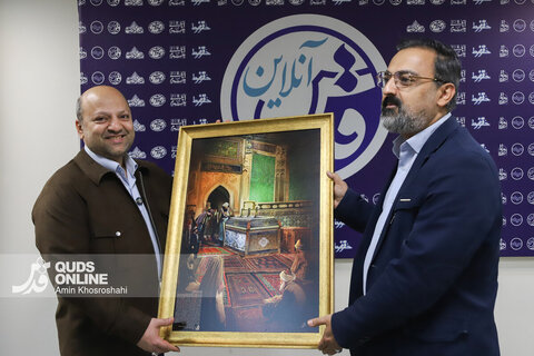 گزارش تصویری | بازدید معاون رسانه ای وزارت فرهنگ و ارشاد اسلامی از مؤسسه فرهنگی قدس