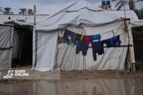 سخت‌تر شدن زندگی برای ساکنین غزه در پی بارندگی‌های شدید