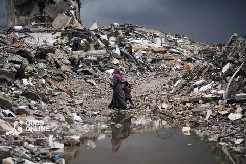 سخت‌تر شدن زندگی برای ساکنین غزه در پی بارندگی‌های شدید