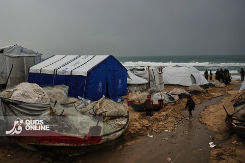 سخت‌تر شدن زندگی برای ساکنین غزه در پی بارندگی‌های شدید