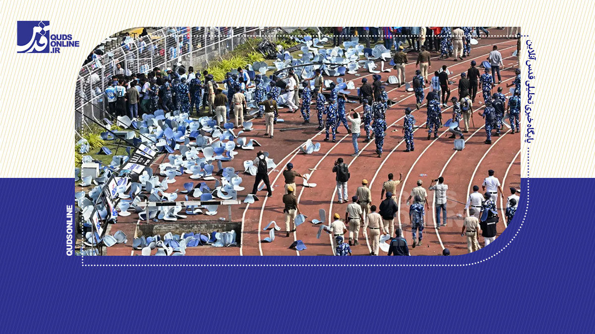 فیلم | هرج‌ومرج در ورزشگاه میزبان مسی