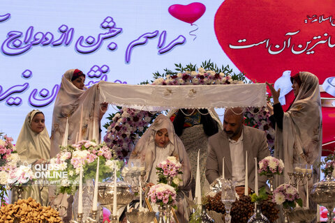 گزارش تصویری | مراسم ازدواج  900 زوج نیروهای مسلح با حضور وزیر دفاع
