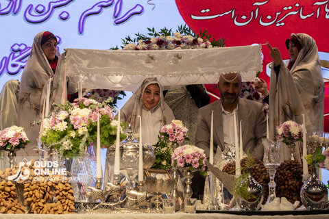 مراسم ازدواج  ۹۰۰ زوج نیروهای مسلح با حضور وزیر دفاع