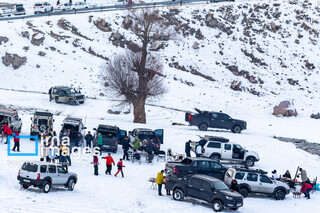 تصاویری زیبا از بارش برف پاییزی در سهند