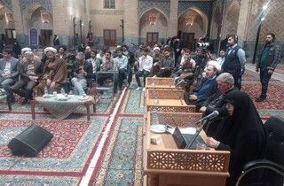 دفاع از رساله دکتری با رویکرد قرآنی در حرم مطهر رضوی