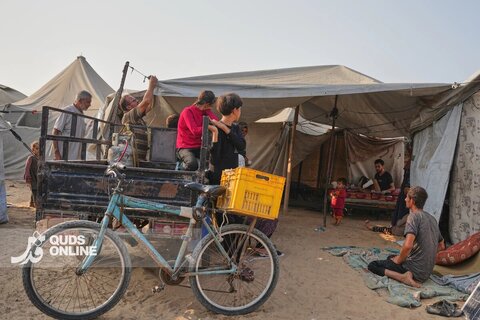 تصاویری از تلاش فلسطینیان قطع عضو شده در بمباران اسرائیل برای ادامه زندگی