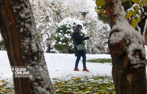 حال و هوای زمستانی و برفی مشهد
