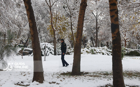حال و هوای زمستانی و برفی مشهد