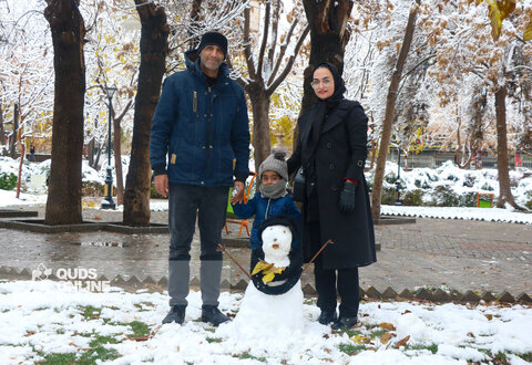 حال و هوای زمستانی و برفی مشهد