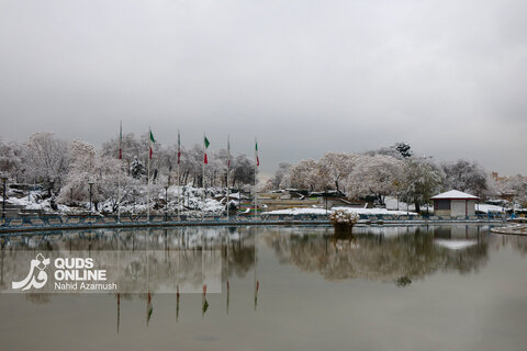 حال و هوای زمستانی و برفی مشهد