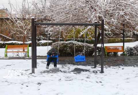 حال و هوای زمستانی و برفی مشهد