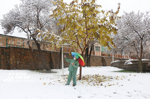 حال و هوای زمستانی و برفی مشهد