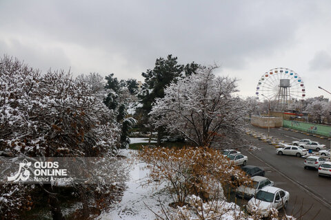 حال و هوای زمستانی و برفی مشهد