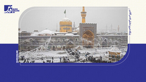 پابوسی برف در آستان رضا