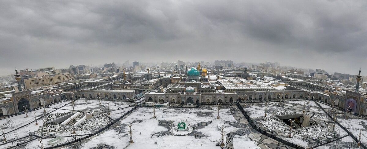 بارش ۱۰ سانتی متر برف در مشهد