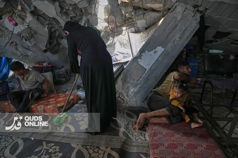 تلاش برای زندگی در ویرانه‌های غزه