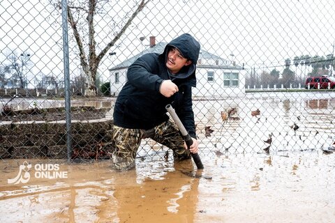 تصاویری از وضعیت کالیفرنیا پس از سیل و طوفان